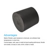 sourcing map Rubber Tapered Plug 23mm to 27mm Solid Test