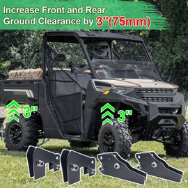 StarknightMT UTV Ranger Lift Kit, 3" Ranger Front & Rear Bracket Lift Kit Compatible with Polaris Ranger 570 Fullsize/XP 570/XP 900/ XP 1000/1000 Diesel 2013-2022