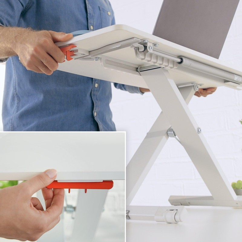Leitz Ergo Standing Desk Converter, Adjustable Sit to Stand Up