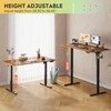 DEVAISE Electric Adjustable Height Standing Desk,55 X 28 Inch Sit