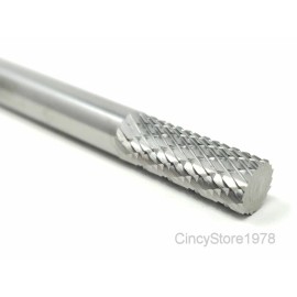 HELONGCO SA1D Cylindrical Tungsten Carbide Burr Bur Cutting Tool Die Grinder Bit 1/4" NEW