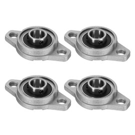 sourcing map 4pcs KFL001 Pillow Block Bearings 8mm Bore Bearing Units Zinc Alloy, P6(ABEC3)