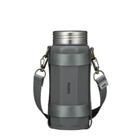 CBJAPAN Holms Water Bottle, Gray, 11.5 fl oz (340 ml), Direct Drinking, Vacuum Insulated, Stainless Steel Bottle, With Dedicated Holder