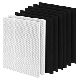 Ryvina D360 Replacement Filter Compatible with Winix D360 Air Filters, 2 H13 True HEPA Filters & 6 Activated Carbon Filters, Part Number 1712-0101-02