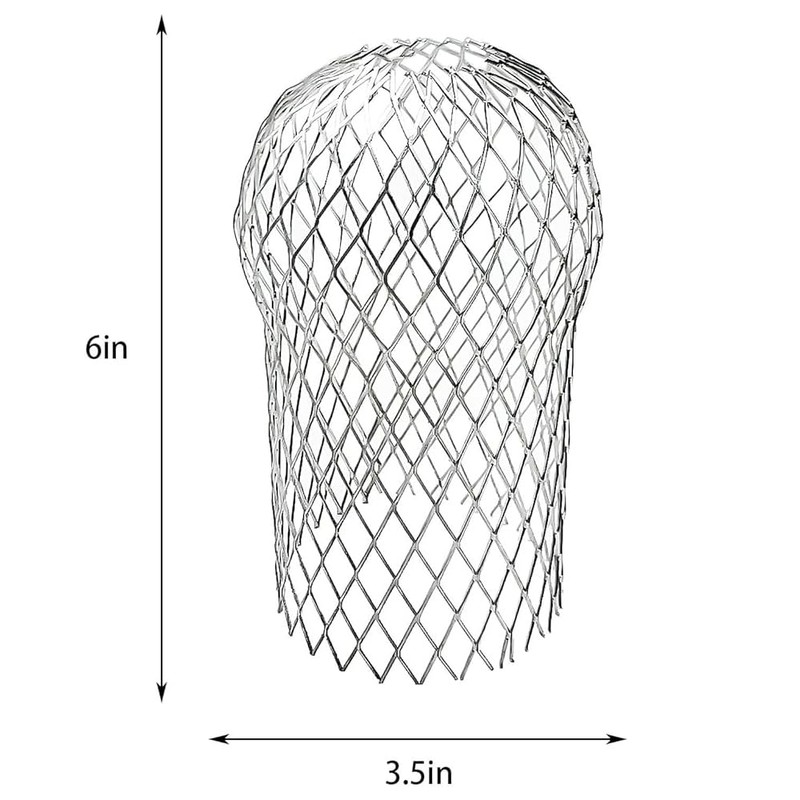 4 Pcs Downspouts Gutter Guards, 3.5 Inch Aluminum Gutter Guard