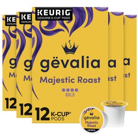Gevalia Majestic Roast Bold Dark Roast Kââ‚¬ Cup® Coffee Pods (72 ct Pack, 6 Boxes of 12 Pods)