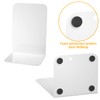 VFINE Bookends 1 Pair, White Metal Book Ends, Bookends for