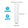 PATIKIL 10ml Test Tubes, 40pcs 3.94x0.63in Glass Clear Round Bottom