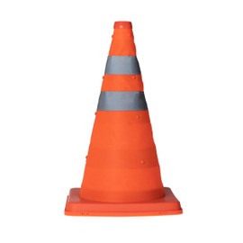 alca® Warning cone, safety cone, traffic cone, foldable, reflective pylon, orange