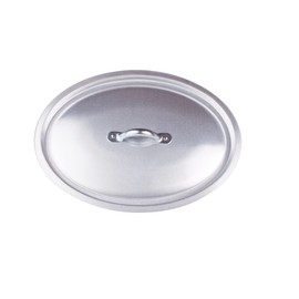 Pentole Agnelli Oval Aluminium Lid, Silver, 34 x 23 cm, Silver