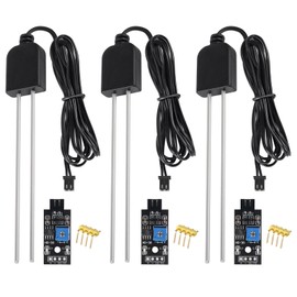 COLIAO 3 Sets Soil Moisture Sensor, Humidity Detector with Corrosion Resistant Probe, Soil Detector Module Digital Analog Signal Output for Garden Automatic Watering System