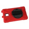 Tablet Case Silicone Hard PC Precise Cutouts Adjustable Strap Rotating