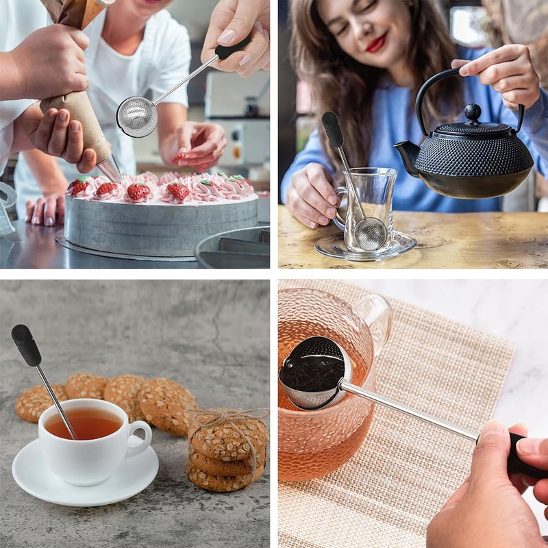 KALOLINNA Tea Strainer, Ball Infuser, Stainless Steel, Tea Strainer, Fine