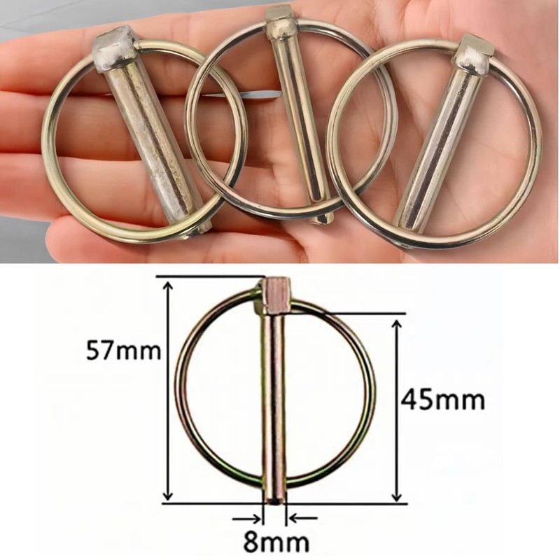Mcoser 10pcs 8mm Lynch Locking Pins for Boat, Kayak, Trailer,