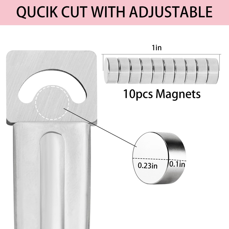 C12rtive Acrylic Nail Clipper with Magnets,Nail Clippers Acrylic Nail Cutter,Nail