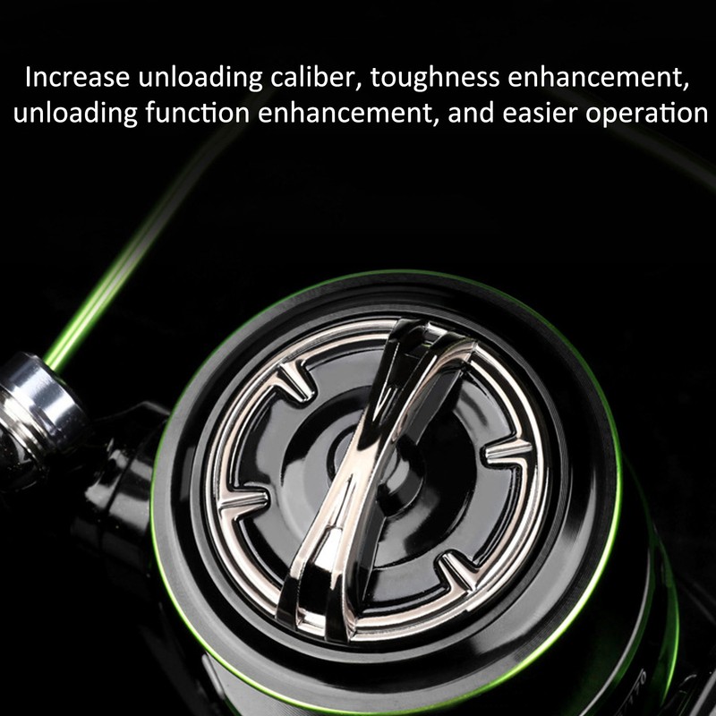 All Metal Fishing Line Wheel 45° Large Chamfer 5.2:1 Spinning