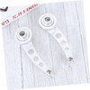 Mobestech Aluminum Car Window Cranks 11.4x2.2cm Silver 3 Pairs Adapters