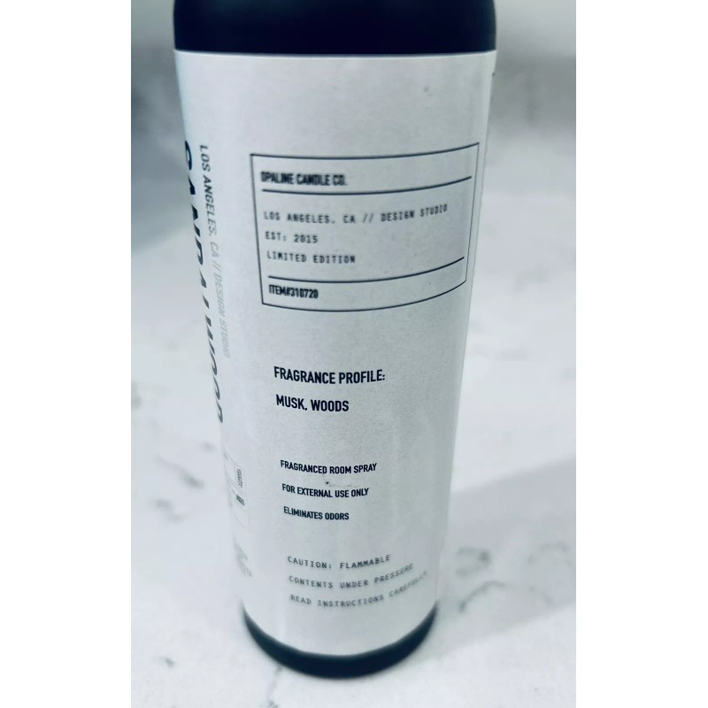 Los Angeles Ca Design Studio SANDALWOOD + MUSK Room Spray