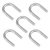 sourcing map Pack of 5 U-bolt M8 304 stainless steel