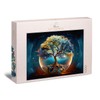 Ulmer Puzzleschmiede - Puzzle 1000 Pieces "Mythical Tree of Life" - Spiritual Puzzle Motif with the Tree of Life as a Symbol of Power, Health & Immortality - Puzzle Quality Made in Germany