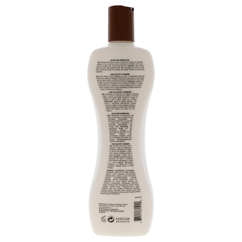 BioSilk Silk Therapy with Organic Coconut Oil Moisturising Shampoo 355ml