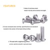 binifiMux 940pcs M2 M3 M4 M5 Hex Nuts Screws Bolts