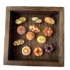 REGODI 12Pcs 3D Bread Fridge Magnets, Cute Strong Refrigerator Stickers