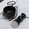 3Pcs Set Professional Men Beard Shaving Tool Stand Holder Hair