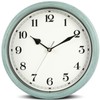 Nbdeal Wall Clock, Radio Clock, Continuous Second Hand, Silent, Diameter