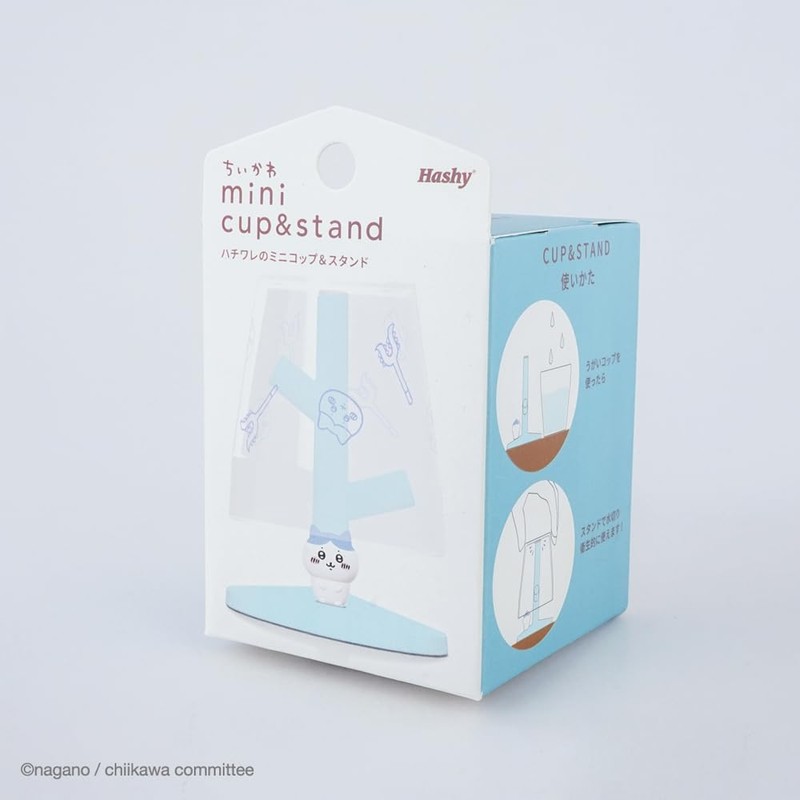 Hassey Top In Chiikawa Mini Gargle Cup & Stand, Hachiware