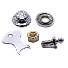 4 x Tenax fastener 2ba 9mm stud set (Made in England) button nut and stud