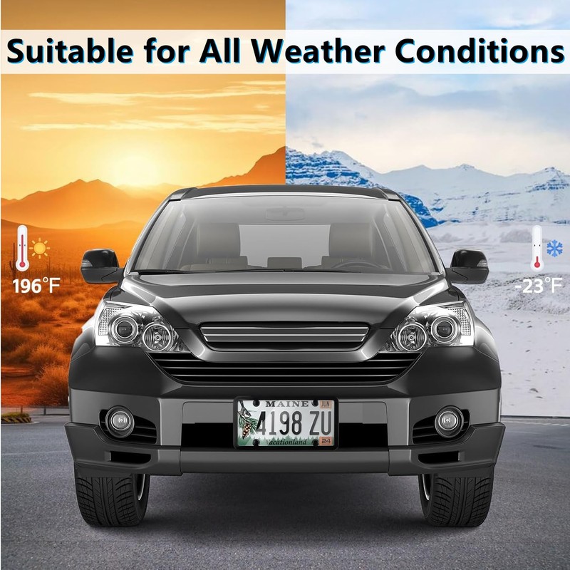 Ettonsun License Plate Cover & Frames, 2 Pack Clear License