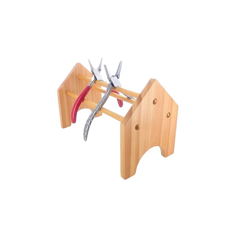 SE Mini Wood Pliers Rack - Pine Wood Dowels Rack