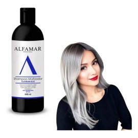 Shampoo Matizador Bleu Alfamar Intensifica Plata Rubio Beige