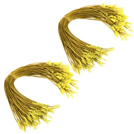 Ornament Hooks for Christmas Trees, 200 PCS Gold Ornament String, Christmas Tree Ornament Hooks Ornament Ribbon Hangers Christmas Ornament String Toddler Proof Ornament Hooks Gold Ornament Hooks Small