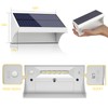 NIORSUN Outdoor Solar Lights for Fence,Solar Fence Light with Warm