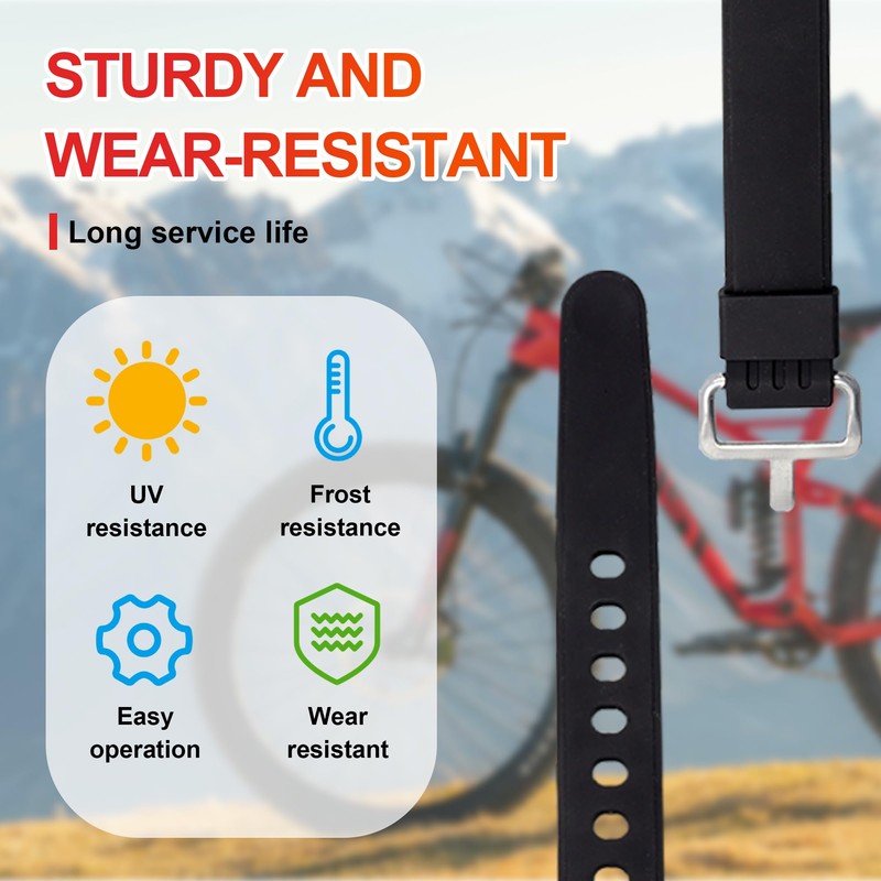 4Pcs Adjustable Utility Straps with Buckles, YITOBA 20 Inch Silicone