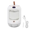 Mini Air Conditioner Humidifier Aromather 3 Gears 5 Blades USB