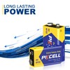 PKCELL 9V Battery Carbon Zinc for Smoke Detectors 6F22 Battery,