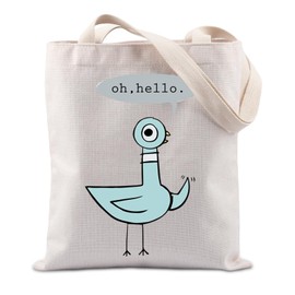 Oh Hello Pigeon Gift Teacher Appreciation Gift Book Reader Elephant Pigeon Bookworm Piggie Lover Tote Bag (Oh Hello CA)
