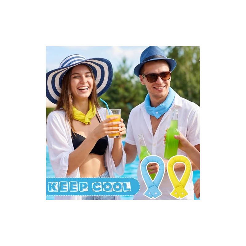 Cooling Neck Wraps 32 Pack, Eurzom Ice Wrap Scarves for