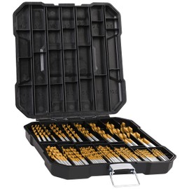 Hurricane Titanium Drill Bit Set, High Speed Steel in Metric Size for Wood, Metal and Aluminium Alloy, 99 pieces