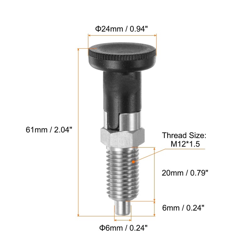 QUARKZMAN M12 Stainless Steel Compression Spring Ball Head Quick Release