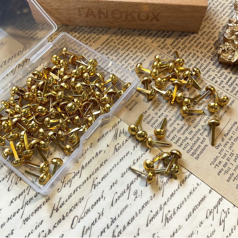 TANOKOX Gold 0.2 inch (6 mm), Approximately 120 Pieces in