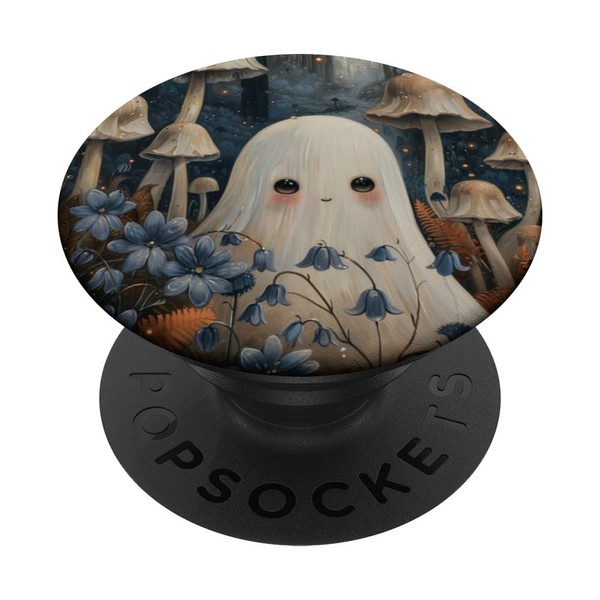 Cute Ghost Mushroom Lover PopSockets Adhesive PopGrip
