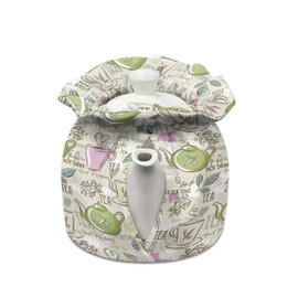 Poceacles Tea Print Tea Cosy - Insulated Kettle Cover & Breakfast Warmer for Home & Hotel