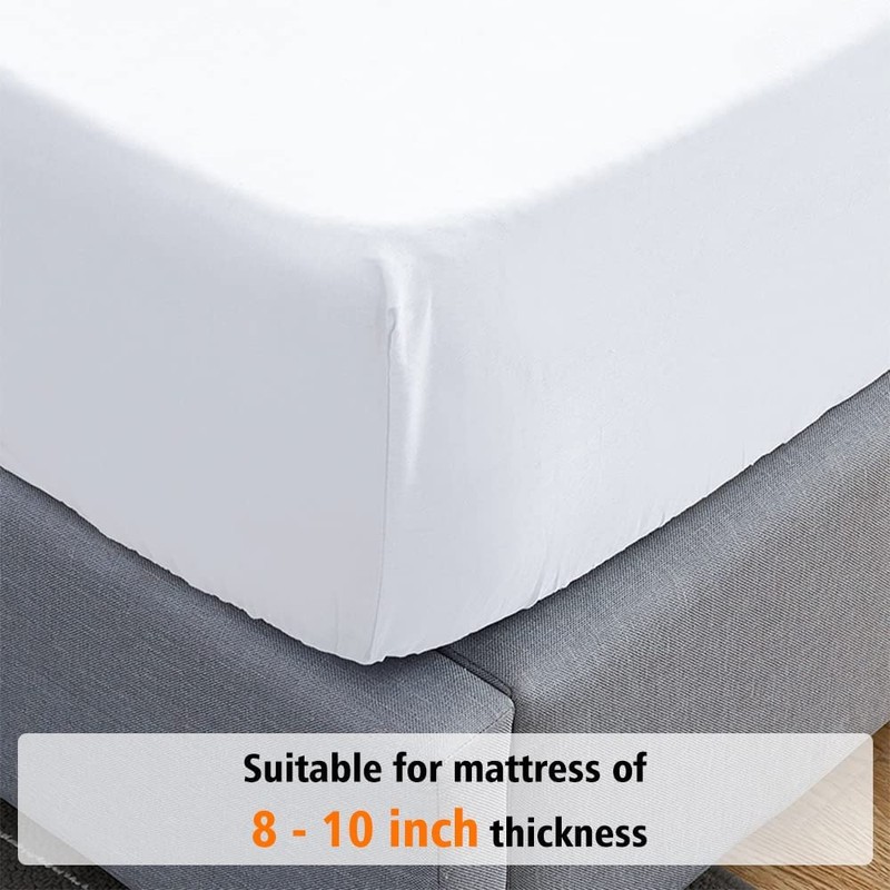 Lirex Fitted Sheet 135 x 190 cm 100% Cotton 300