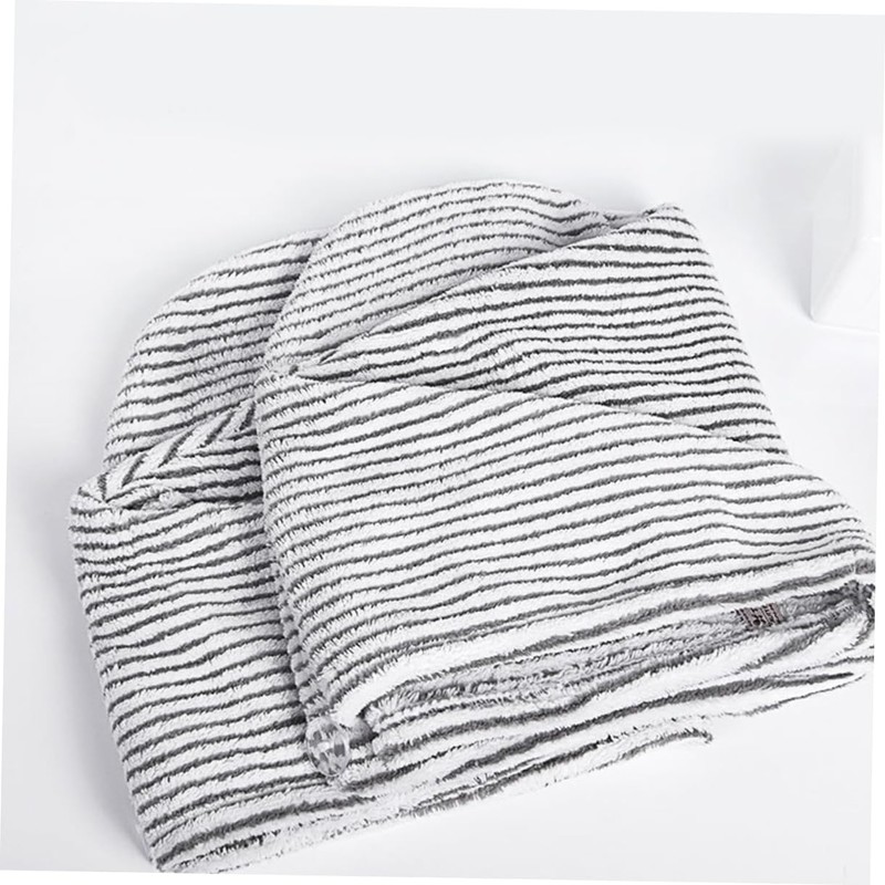 FOMIYES Bamboo Carbon Fiber Fast Dry Hair Towel Super Absorbent