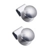 2Pcs Glass Door Pulls No Drilling Drawer Knobs Showcase Cabinets