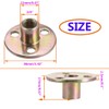 Socell 3/8"-16 Brad Hole Tee Nut Carbon Steel Round Base
